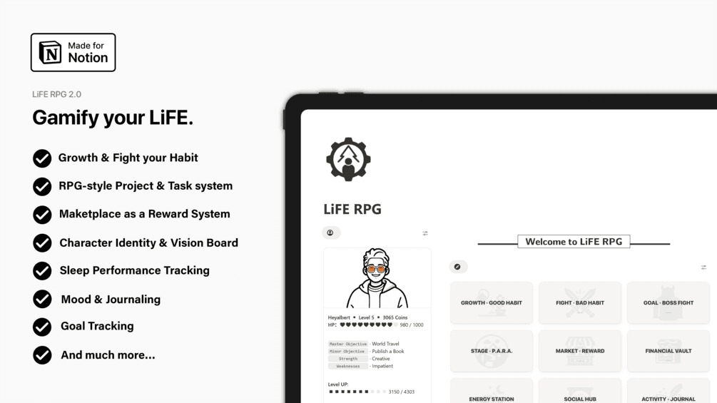 LiFE RPG - Gamify your Success, Level Up in LiFE — GumHunt - image 3