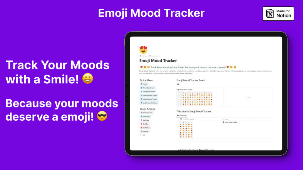 Mood Master Hub Notion Template - image 2