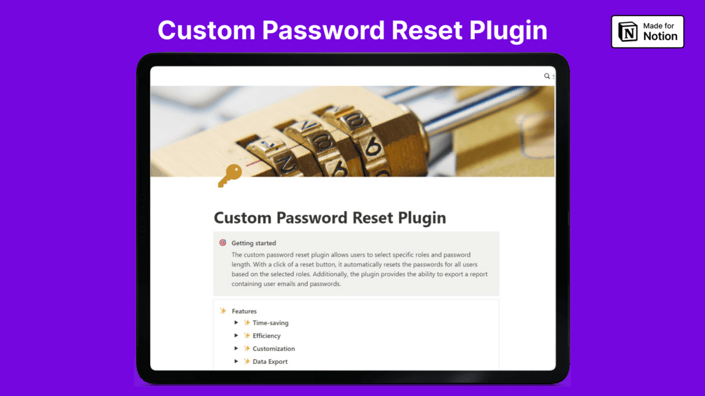 Custom Password Reset Plugin  — GumHunt - image 1