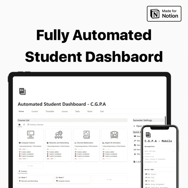 Automated Student Dashboard - C.G.P.A.