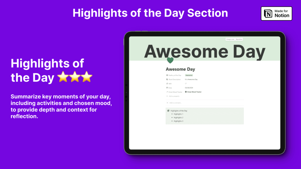 Mood Master Hub Notion Template - image 7